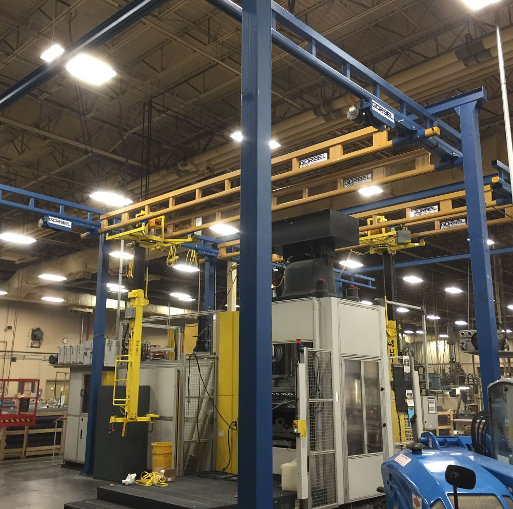 Enclosed Track Workstation - Custom Crane Systems